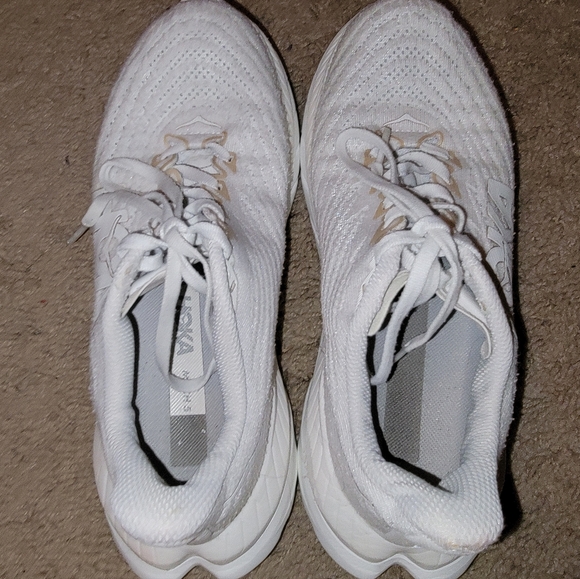 HOKA MACH 5 All-White Athletic Sneakers - Picture 3 of 14
